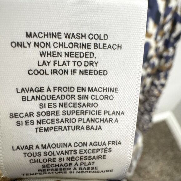 Velvet by Graham & Spencer Ottilie Dress Womens Small Smudge Print Tiered Boho - Picture 10 of 10